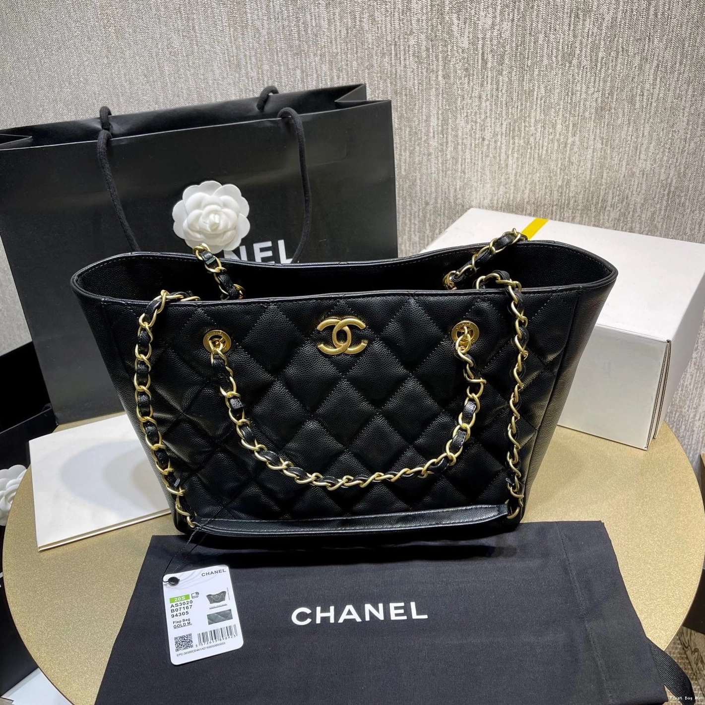 First Bag Ru BAG SHOPPING CHANEL 0726